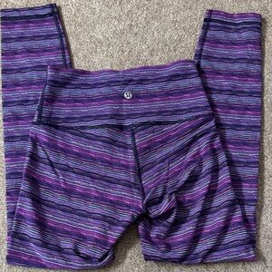 Lululemon athletica Multicolor Striped Leggings